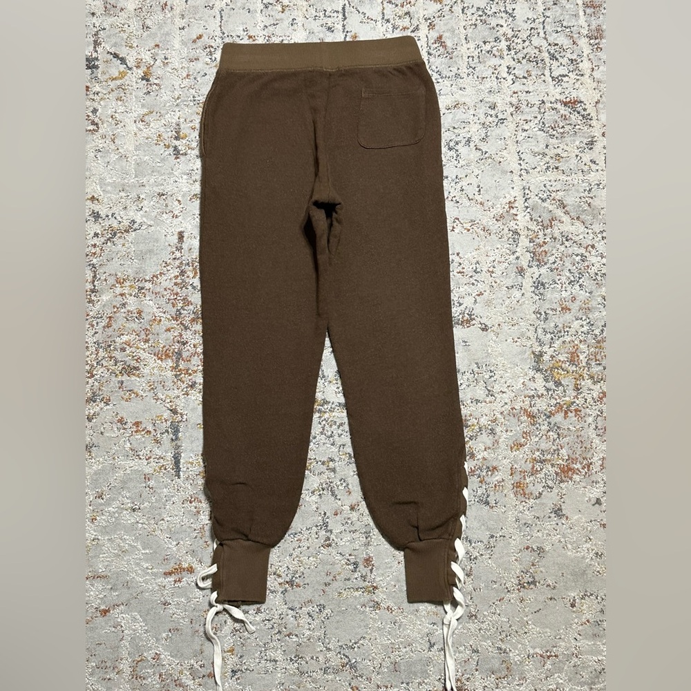 Anthropologie n:Philanthropy Size XS Maryl Joggers Lace Up Leg Cotton Terry - Picture 4 of 13